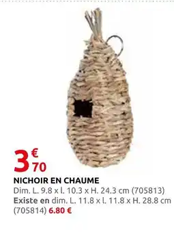 Rural Master Nichoir en chaume offre