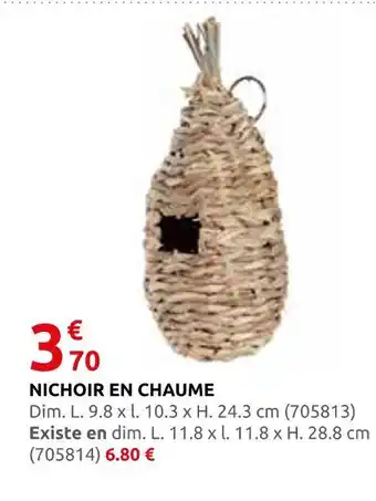 Rural Master Nichoir en chaume offre