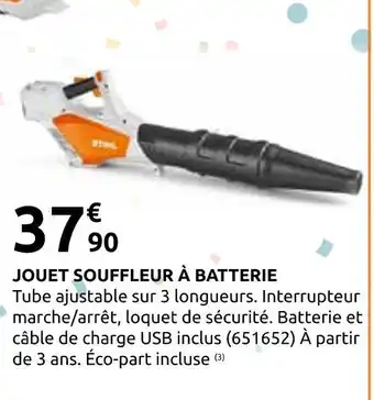 Rural Master Jouet souffleur à batterie offre