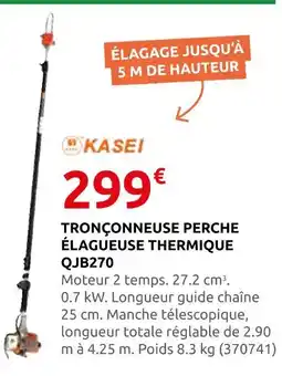 Rural Master Kasei tronçonneuse perche élagueuse thermique qjb270 offre