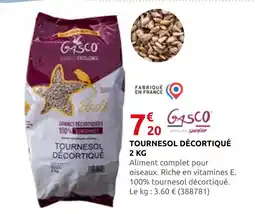 Rural Master Gasco tournesol décortiqué offre