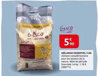 Rural Master Gasco mélange essentiel 5 kg offre