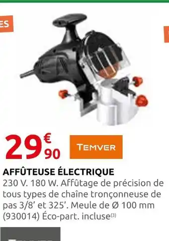 Rural Master Temver affûteuse électrique offre