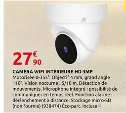 Rural Master Caméra wifi intérieure hd 3mp offre