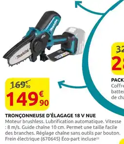 Rural Master Makita tronçonneuse d'élagage 18 v nue offre