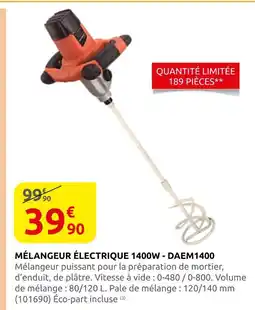 Rural Master Mélangeur électrique 1400w offre