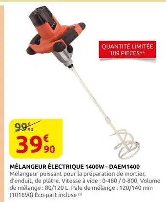 Rural Master Mélangeur électrique 1400w offre