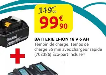Rural Master Batterie li-ion 18 v 6 ah offre
