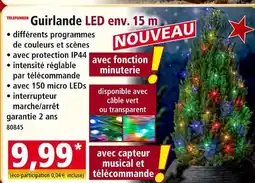 Norma Telefunken guirlande led env. 15 m offre