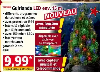 Norma Telefunken guirlande led env. 15 m offre