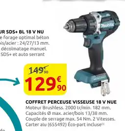 Rural Master Makita coffret perceuse-visseuse 18 v nue offre