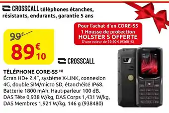 Rural Master Crosscall téléphone core-s5 offre