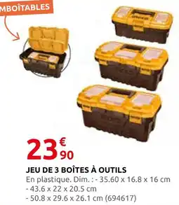 Rural Master Jeu de 3 boîtes à outils offre