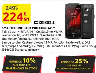 Rural Master Crosscall smartphone pack pro core-m5 offre