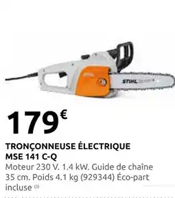 Rural Master Stihl tronçonneuse électrique mse 141 c-q offre