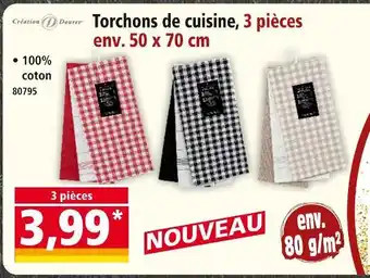 Norma Création dourev torchons de cuisine offre