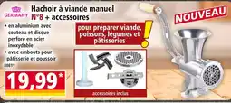 Norma Tsw germany hachoir à viande manuel n°8 + accessoires offre