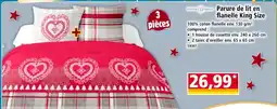Norma Création dourev parure de lit en flanelle king size offre