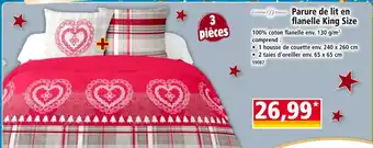 Norma Création dourev parure de lit en flanelle king size offre