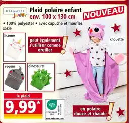 Norma Dreamtex junior plaid polaire enfant offre