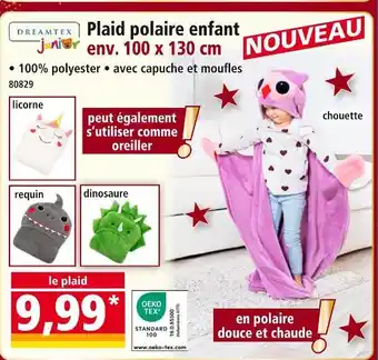 Norma Dreamtex junior plaid polaire enfant offre