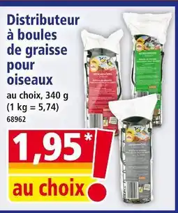 Norma Distributeur à boules de graisse pour oiseaux offre