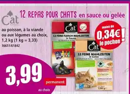 Norma Cat bonbon 12 repas pour chats en sauce ou gelée offre