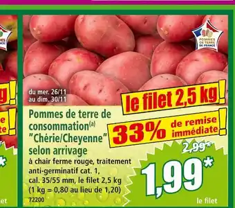 Norma Pommes de terre de consommation offre
