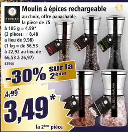 Norma Finest gourmet moulin à épices rechargeable offre