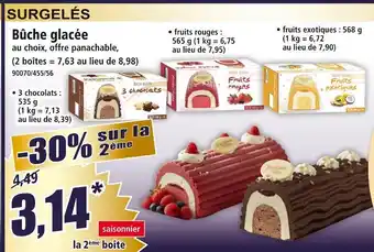 Norma Bûche glacée 3 chocolats offre