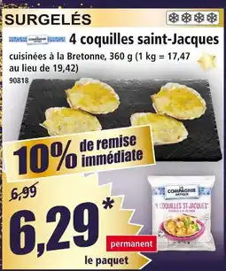 Norma La compagnie artique 4 coquilles saint-jacques offre