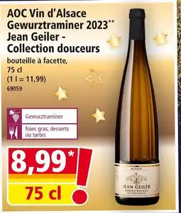 Norma Jean geiler aoc vin d'alsace gewurztraminer 2023 collection douceurs offre