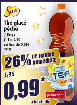 Norma Sun thé glacé pêche offre
