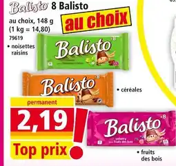Norma Balisto 8 balisto noisettes raisins offre