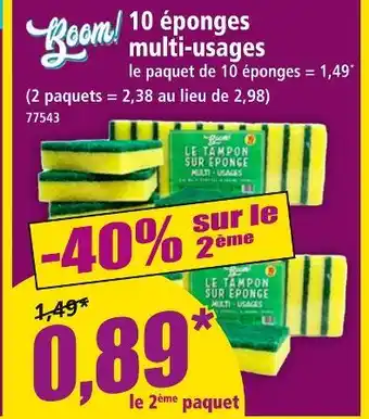 Norma Boom! 10 éponges multi-usages offre
