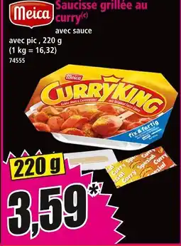 Norma Meica saucisse grillée au curry offre