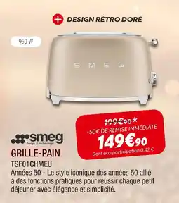 Extra Smeg grille-pain offre