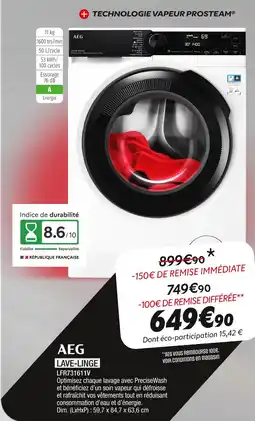 Extra Aeg lave-linge offre