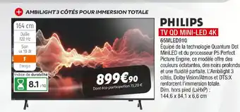 Extra Philips tv qd mini-led 4k offre