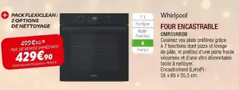 Extra Whirlpool four encastrable offre