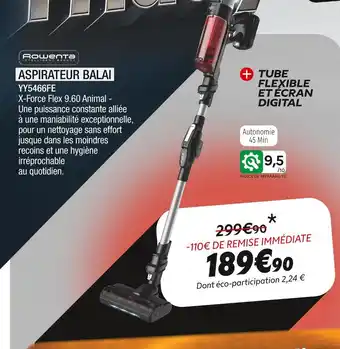 Extra Rowenta aspirateur bala offre
