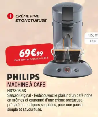 Extra Philips machine à café offre