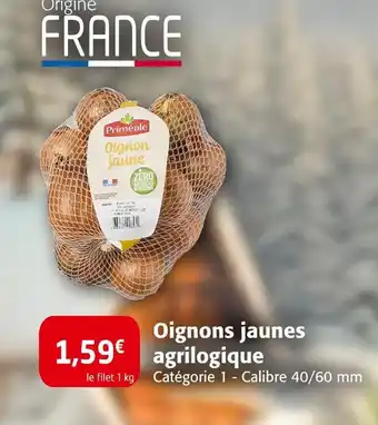 Colruyt Primeale oignons jaunes agrilogique offre