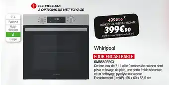 Extra Whirlpool four encastrable offre