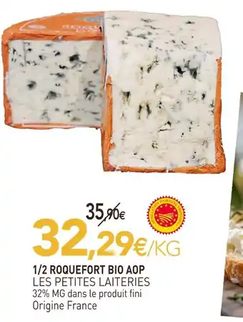 naturéO Les petites laiteries 1/2 roquefort bio aop offre