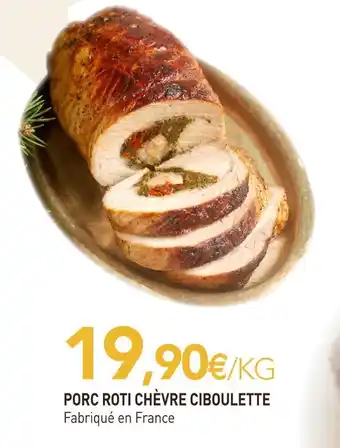 naturéO Porc roti chèvre ciboulette offre