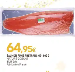 naturéO Nature oceane saumon fumé prétranché offre