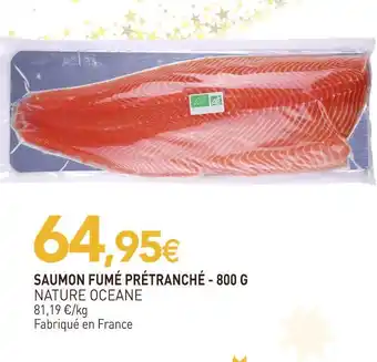 naturéO Nature oceane saumon fumé prétranché offre