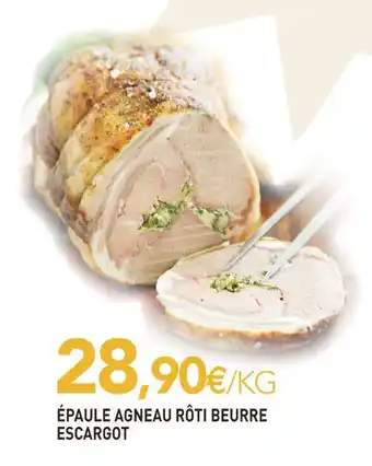 Épaule agneau rôti beurre escargot