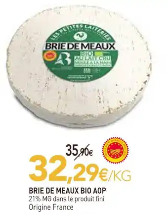 naturéO Les petites laiteries brie de meaux bio aop offre